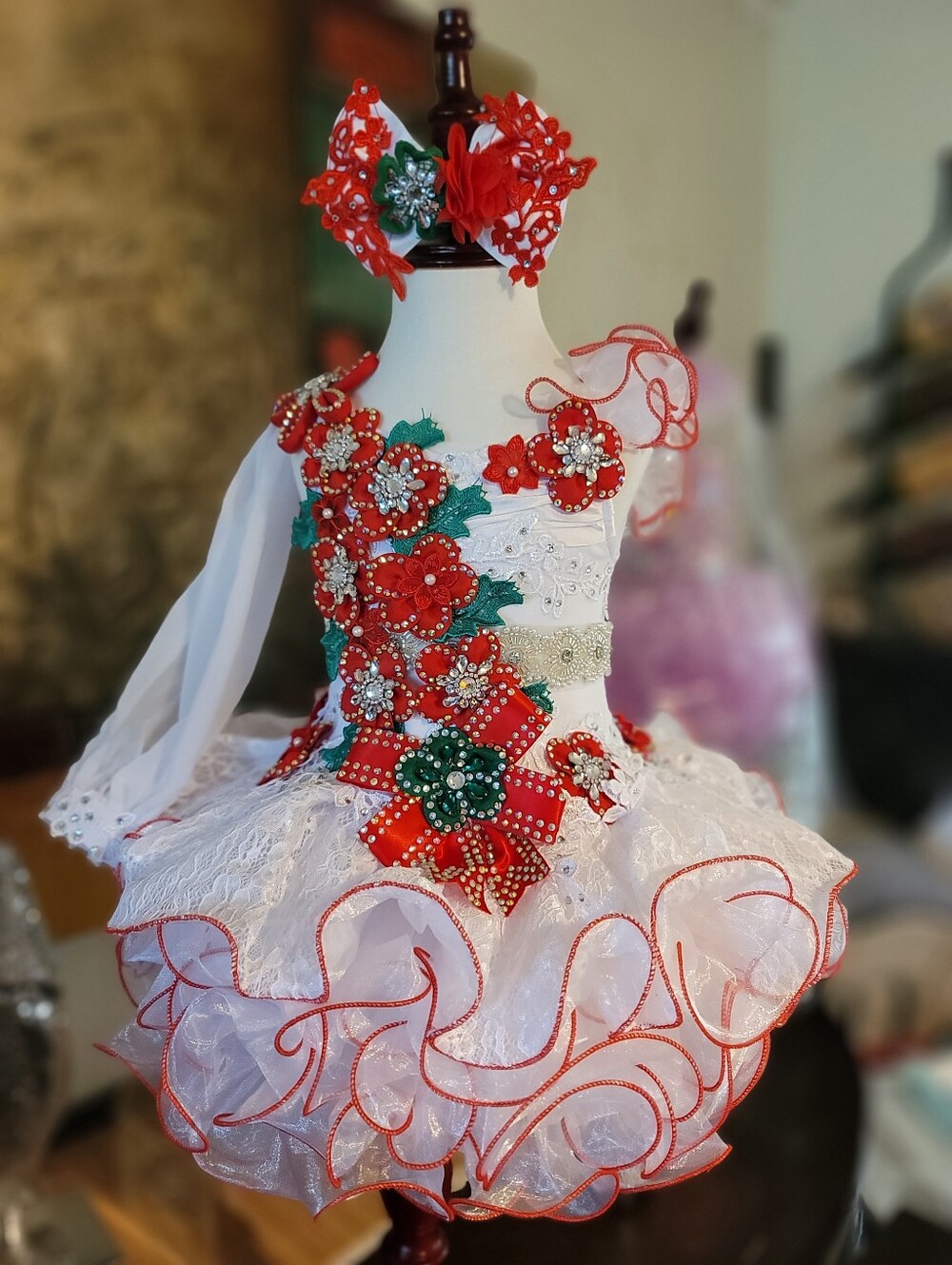 New Glitz Cupcake Pageant Dress Corset 2T